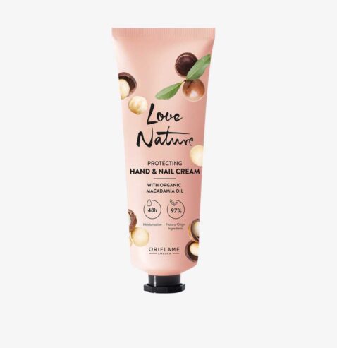 Love Nature Protecting Hand & Nail Cream with Organic Macadamia Oil