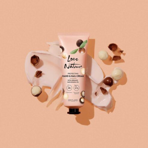 Love Nature Protecting Hand & Nail Cream with Organic Macadamia Oil