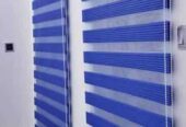 Day and night window blinds