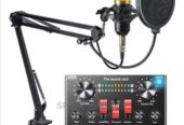 Full kits condenser microphone with sound card