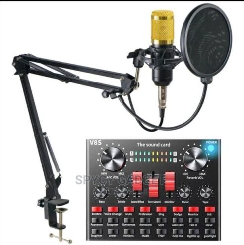 Full kits condenser microphone with sound card