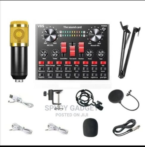 Full kits condenser microphone with sound card