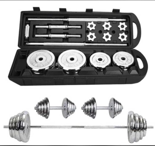 50kg set barbell and dumbbell