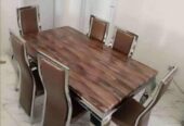 Marble Dining table with 6 Chairs