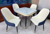 Marble Dining table with 6 Chairs