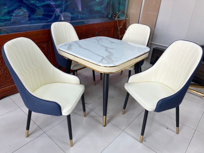 Marble Dining table with 6 Chairs