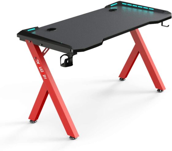 Gaming table with light