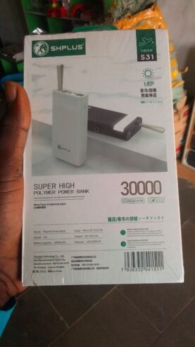 SH PLUS 30000 MAH POWER BANK NEW AVAILABLE AT OUR SHOP AT GA