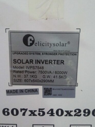 Felicity inverter 7.5kva 48v IVPS