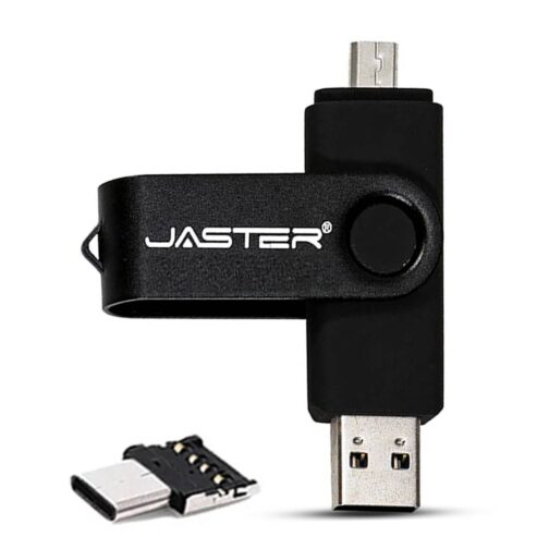 Jaster 3-in-1 USB & Type C Enabled OTG Flash Drive 4gb + Fre