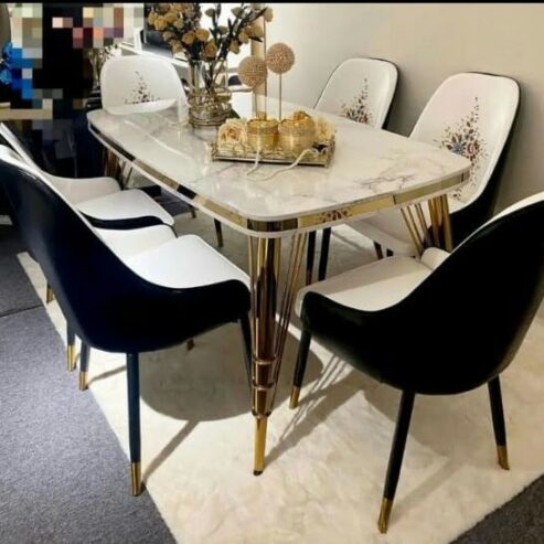 Marble Dinning and chairs