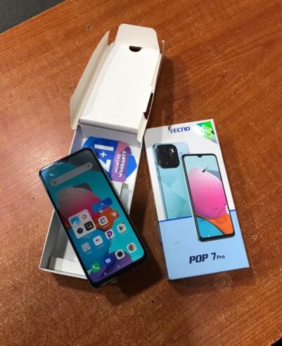 Neatly Used Tecno Pop 7 Pro BF7 4GB/64GB With Pack