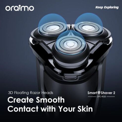 oraimo SmartShaver 2 Dual Ultra-thin Rotary Electric Shaver