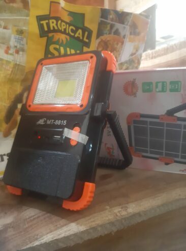 Solar rechargeable light all in one