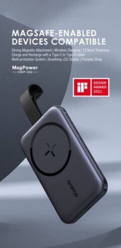 Oraimo MagPower 5000mAh Magnetic Wireless Power Bank