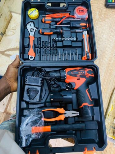 Tools box with battery trill