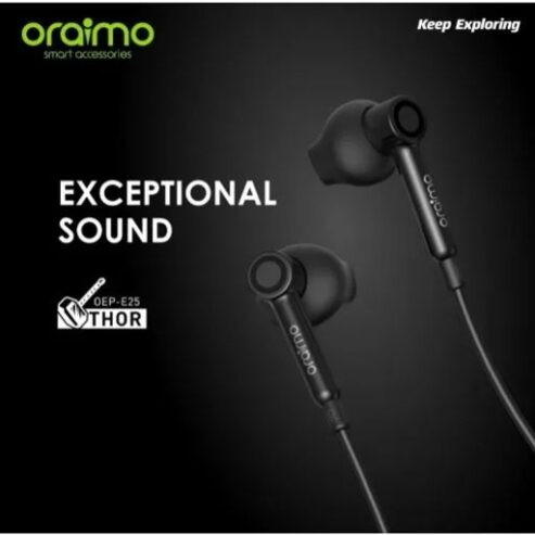 Oraimo Oep-e25 HD Audio Half In- Ear Earphone