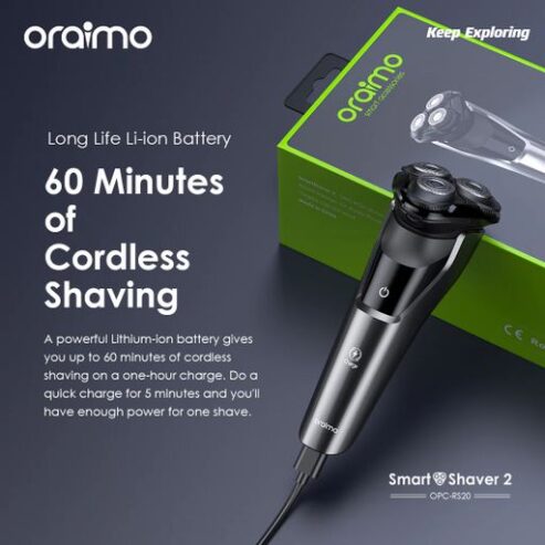 oraimo SmartShaver 2 Dual Ultra-thin Rotary Electric Shaver