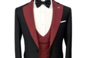 Men’s Suits 3 Pieces Tailored Collar Slim Fit