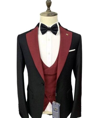 Men’s Suits 3 Pieces Tailored Collar Slim Fit