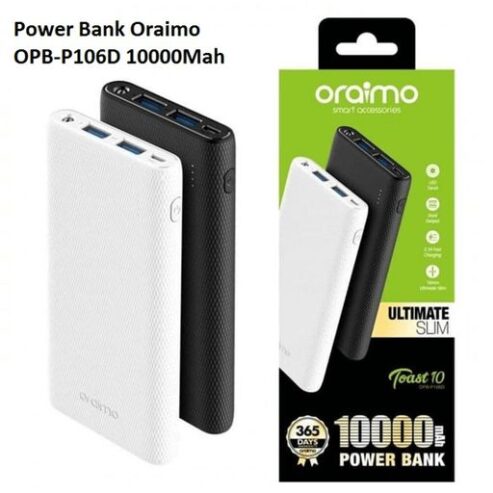 Oraimo Toast 10 | OPB-P106D | 10,000mAh Ultimate Slim Fast C