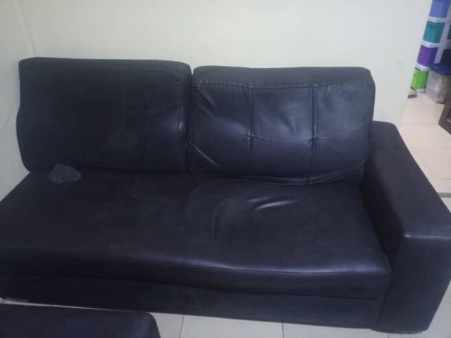 Complete set of leather chair of 3