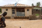 Half a plot with a small bungalow of 2 rooms and parlour sel