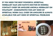 The Best Powerful Spiritual Herbalist Man In Nigeria