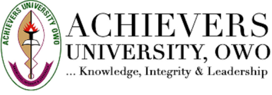 Achievers University, Owo 2025/2026 Session Admission forms