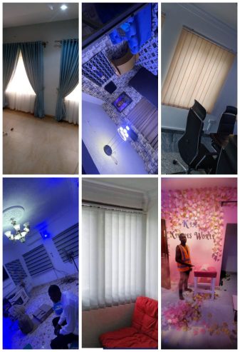 Window blinds and curtains